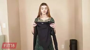 Fit18 - Julia James - 48kg - POV Casting And Creampie Skinny Indian Teen