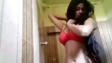 Cute Indian milk sacks show and pussy show for cousin stepbrother