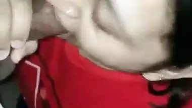 Horny milf gives a desi blowjob to the man