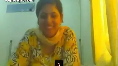 Beautiful Punjabi wife made to show boobs by her hubby on skype for her swinger friend