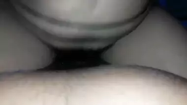 Bengali wife riding dong of her pervert spouse at night time