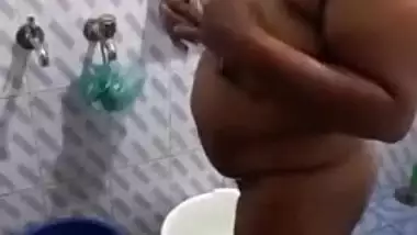 Taking shower turns into an interesting thing when man films Desi wife