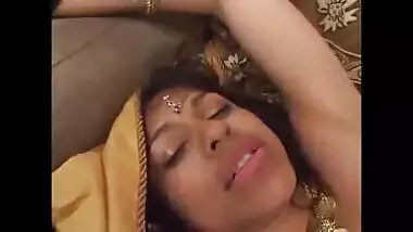 Indian sexy slut having threesome for money