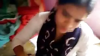 Indian girl Sucking cock of neighbours