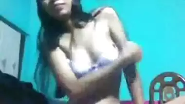 Bengali pussy fingering for her lover selfie video