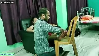Beautiful hot Bhabhi sex with young delivery boy! real hindi sex