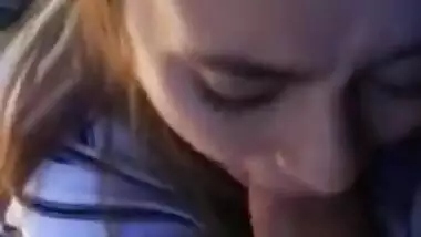 Cheating native teen sucking some daddy dick on the dl