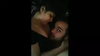 Big boobs Indian college girlfriend gets tits sucked by lover