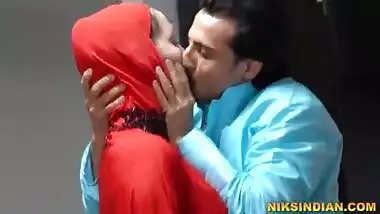 Lover crushes a Hijabi slut in presence of her husband