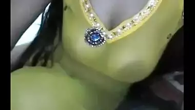 Aunty boobs exposed in the transparent tops