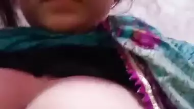 Beautiful Pakistani wife showing her big boobs