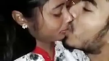 Indian chick kisses her sex partner and allows him to touch XXX tits