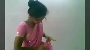 Pink saree girl fuck