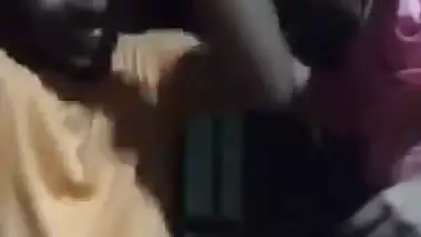 Village wife quick romance boob press by husband