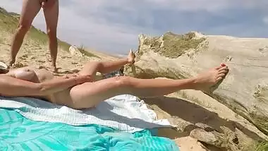 A stranger surprises me naked to finger at the beach and jerks off on me I want him to fuck me