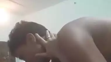 Today Exclusive- Sexy Desi Bhabhi Boob Sucking By Hubby
