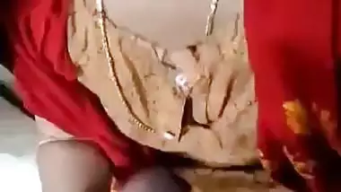 A village lady gives a desi blowjob to her lover