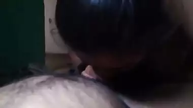 Desi horny wife sucking eating cum