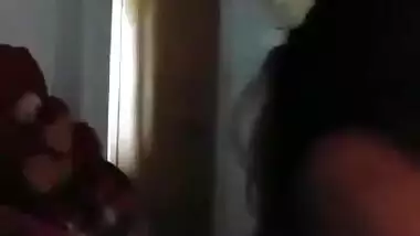 Horny Desi bitch tounged her own nipples with pussy show