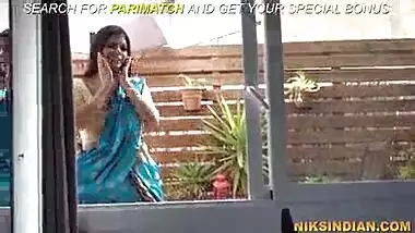 Silk saree bhabhi horny sex with masturbating devar