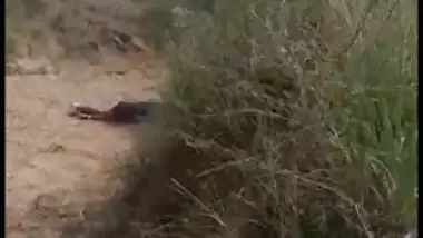 Village lovers caught by voyeur outdoors in viral Desi mms video